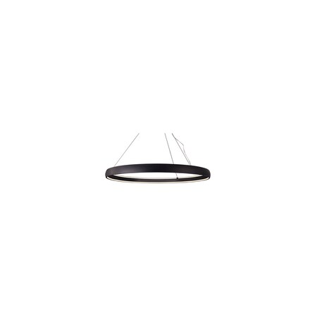 Kuzco Lighting Halo - Circular Pendant Rolled Aluminum Ring With Inner Diffuser PD22772-BK